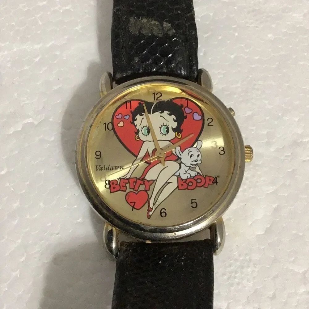 Vintage, Betty Boop watch by VALDAWN needs battery
